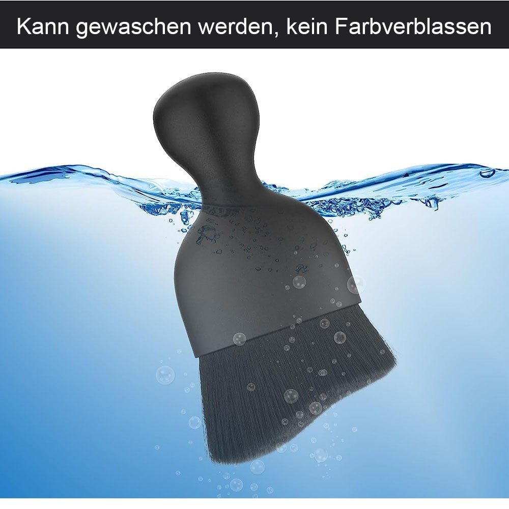 TUABUR Autowaschbürste Auto-Innenreinigungsbürste, weiche (Stil Schwarz A) 2er-Pack, Borsten