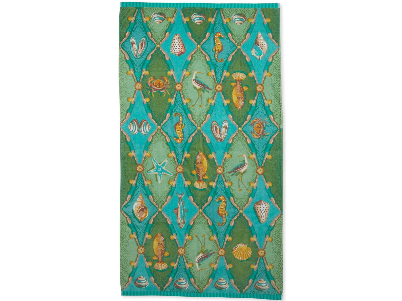 PiP Studio Полотенца Little Sea grün Badetuch 100x180cm (1 Stück), 100% Baumwolle (329674)
