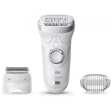 Braun Epilierer Silk-epil 9 9-705 SensoSmart Wet & Dry - Epilierer - weiß/​silber