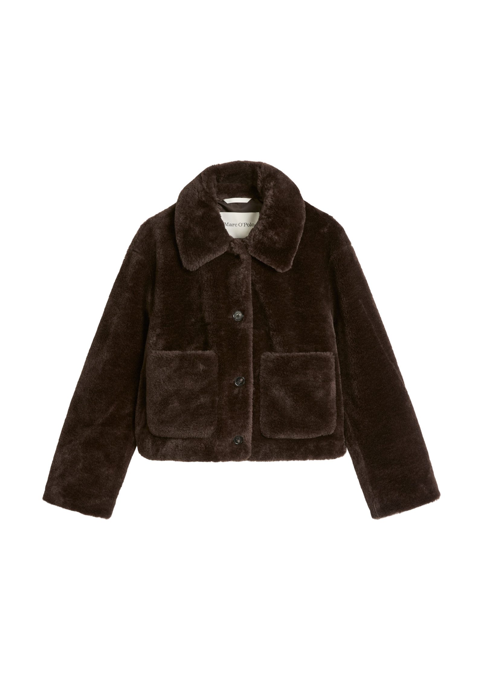 Marc O'Polo Plüschjacke Teddyplüsch regular aus recyceltem Polyester – Bild 5 von 5