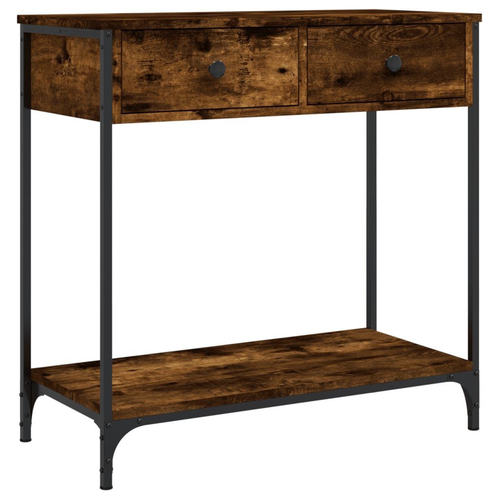 vidaXL Beistelltisch Konsolentisch Räuchereiche 75x34,5x75 cm günstig online kaufen