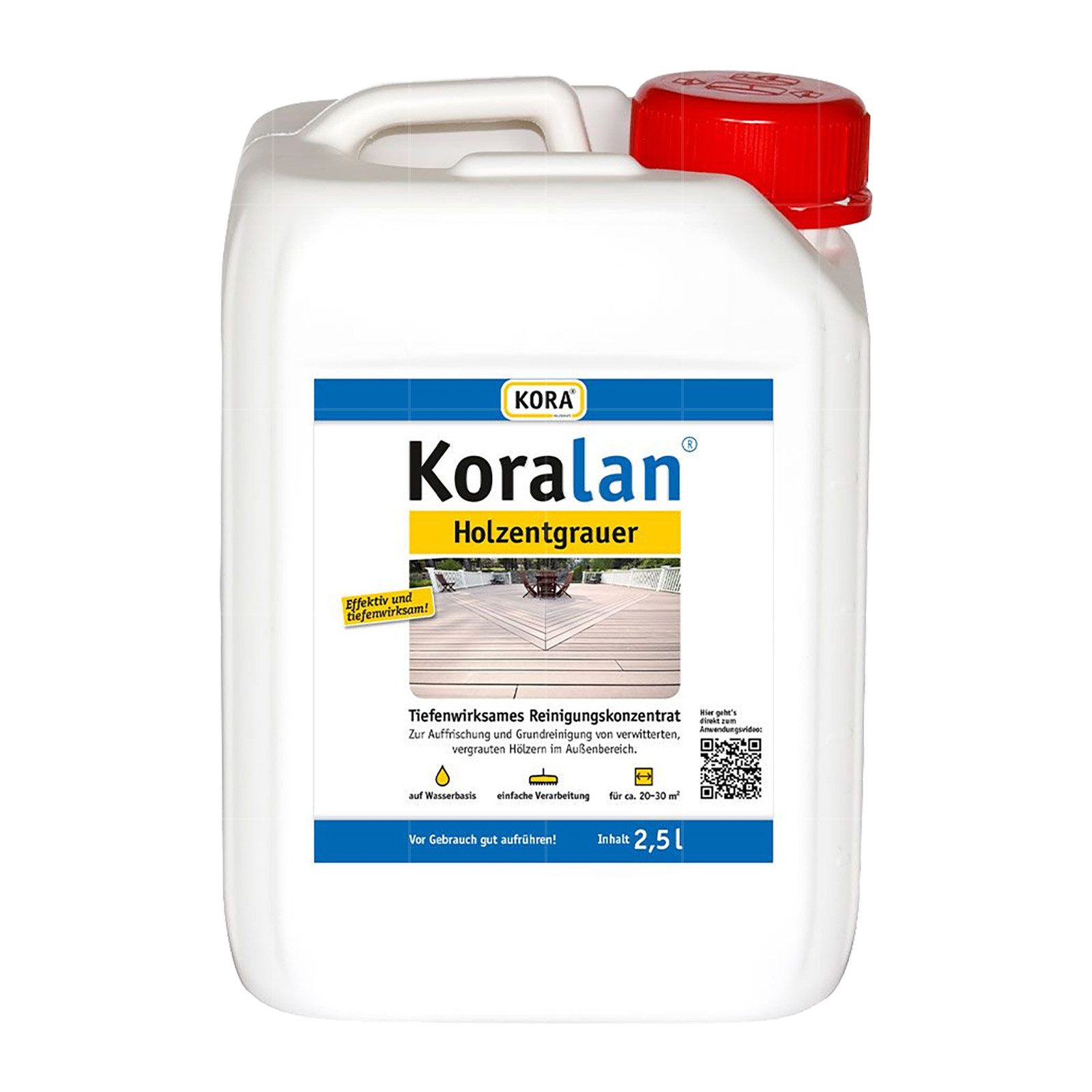 KORA Koralan Holzentgrauer - 2.5 Ltr Holzreiniger