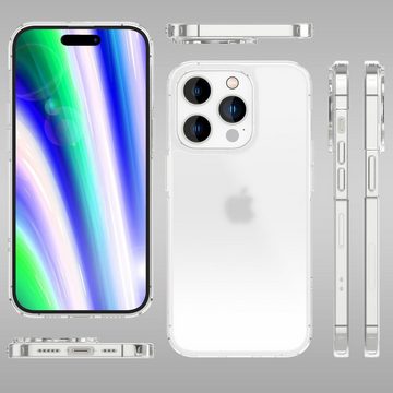 Nalia Smartphone-Hülle Apple iPhone 14 Pro Max, Matte Klare Harte Hülle / Semi-Transparent / Anti-Fingerabdruck Cover