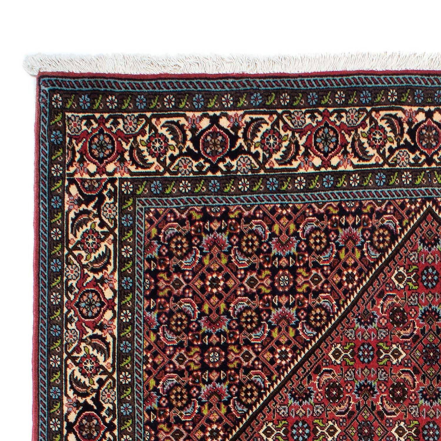 Wollteppich Bidjar - morgenland, x 141 15 mit Medaillon Unikat cm, mm, Höhe: Zanjan 225 rechteckig, Rosso Zertifikat