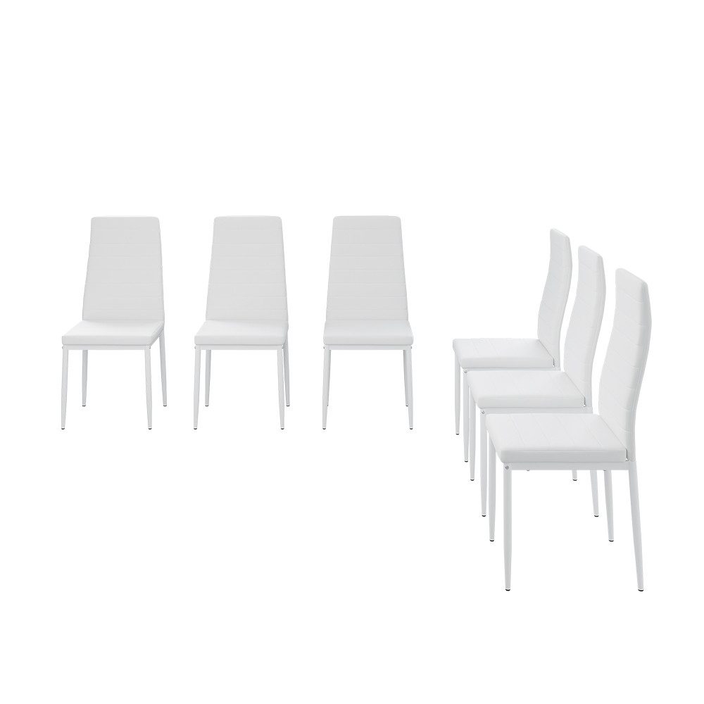 Vicco Esszimmerstuhl Grand, Weiß, 42.5 x 48 cm 6er Set (6 St)