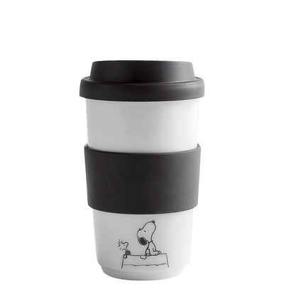 KAHLA Coffee-to-go-Becher fillit Becher 0,40 l Peanuts + Trinkdeckel, Porzellan, einwandig, Made in Germany