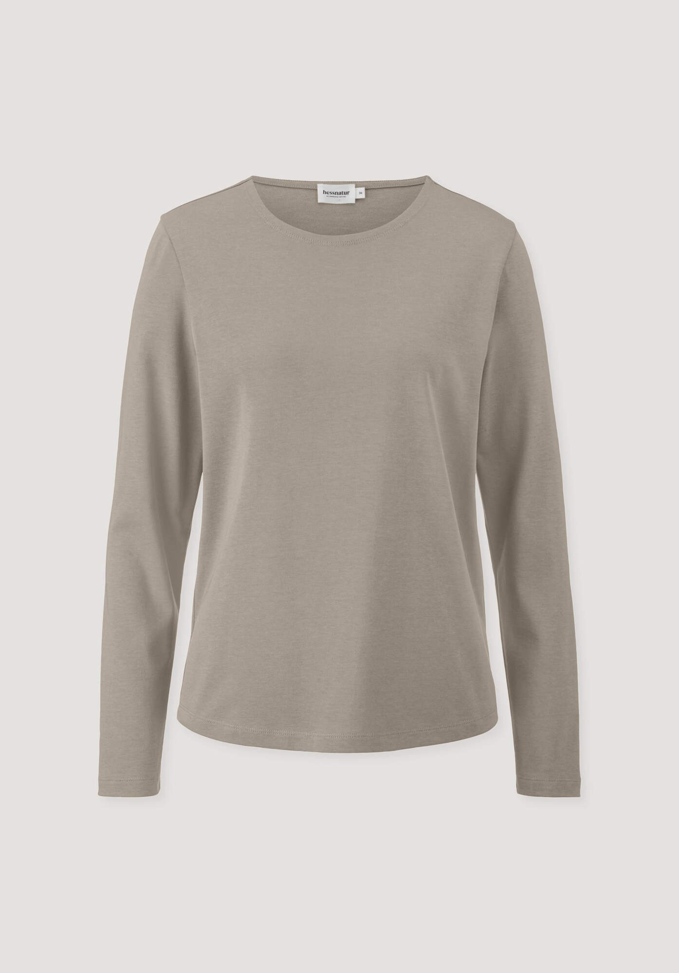 Hessnatur T-Shirt Langarm Regular aus reiner Bio-Baumwolle (1-tlg)
