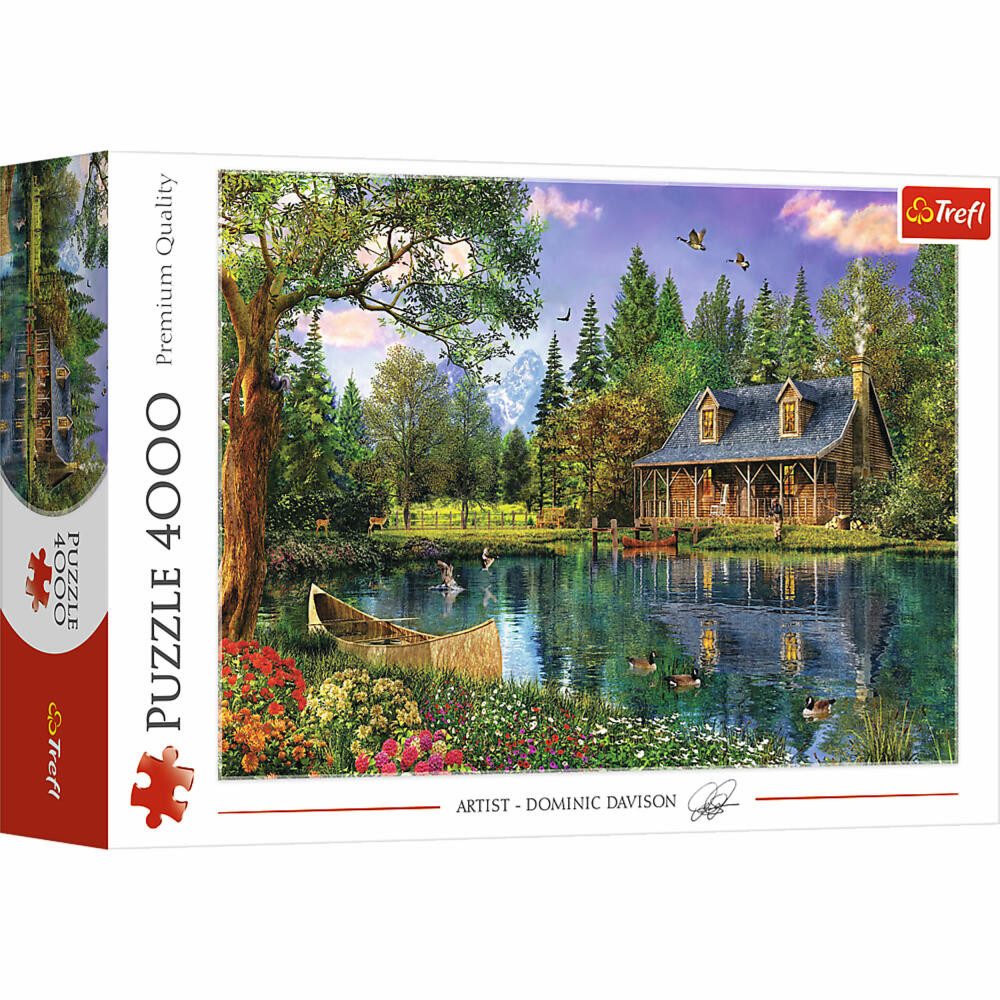 Trefl Puzzle Hütte am See, 4000 Puzzleteile