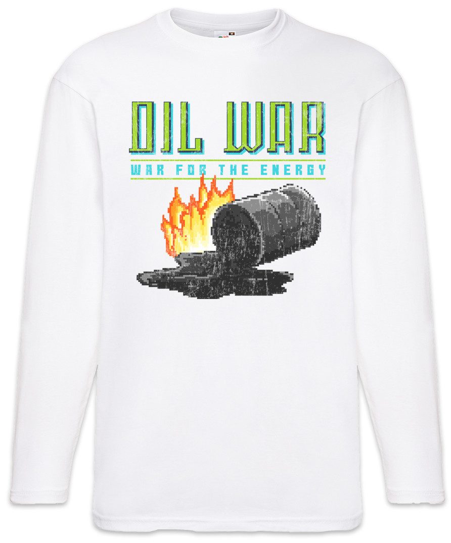 Langarmshirt War For The Energy Langarm T-Shirt Öl Oil Save The World Green Energy