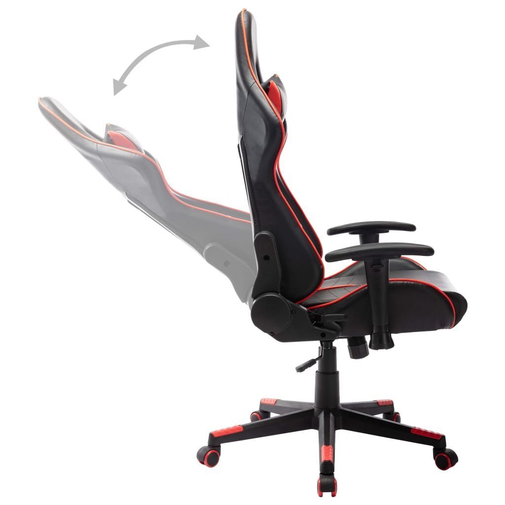 (1 vidaXL Rot Gaming-Stuhl Schwarz Gaming-Stuhl und St) rot Schwarz und | Schwarz Kunstleder und rot