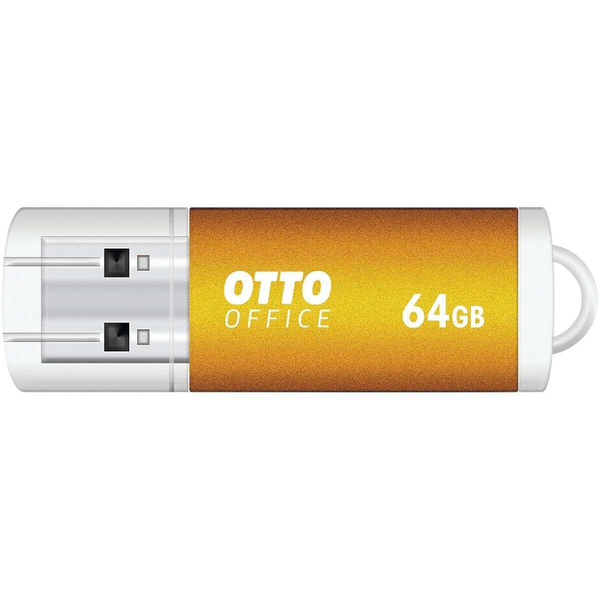 Otto Office Premium USB-Stick (Lesegeschwindigkeit 17 MB/s, mit Verschlusskappe und Schlüsselanhänger-Öse)