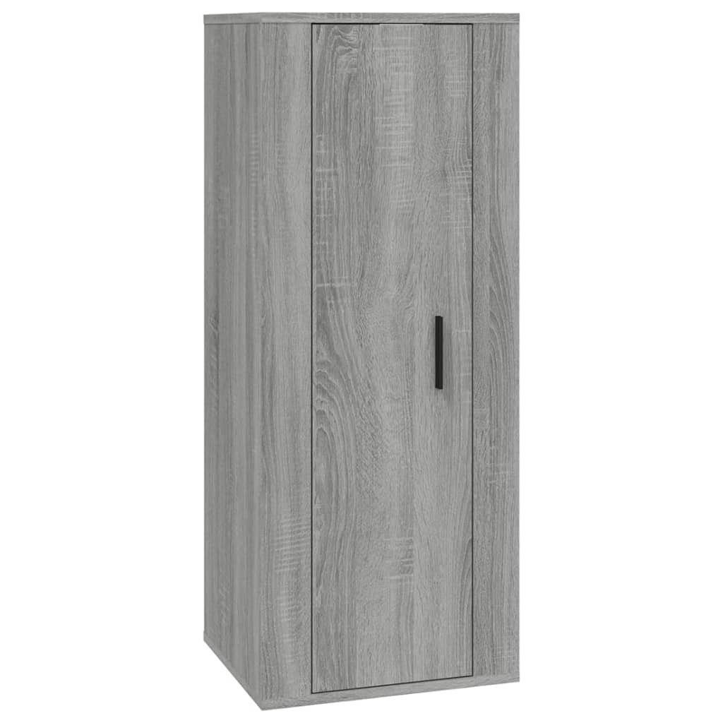 vidaXL TV-Schrank TV-Schrank-Set 6-tlg. Grau (6-St) Holzwerkstoff Sonoma