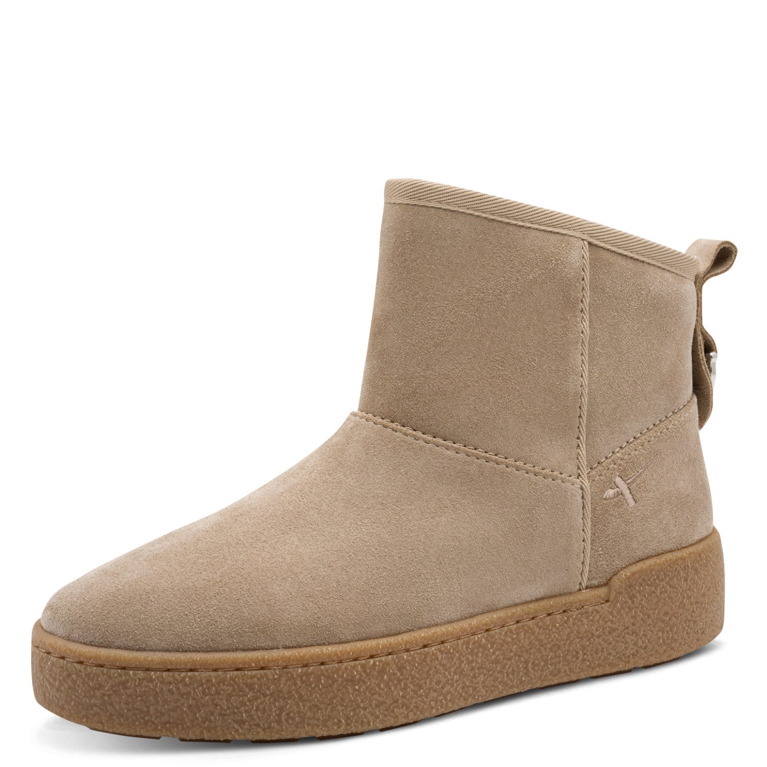 Tamaris Winterboots Plateau, Winterstiefelette mit Ziernähten und Logostickerei