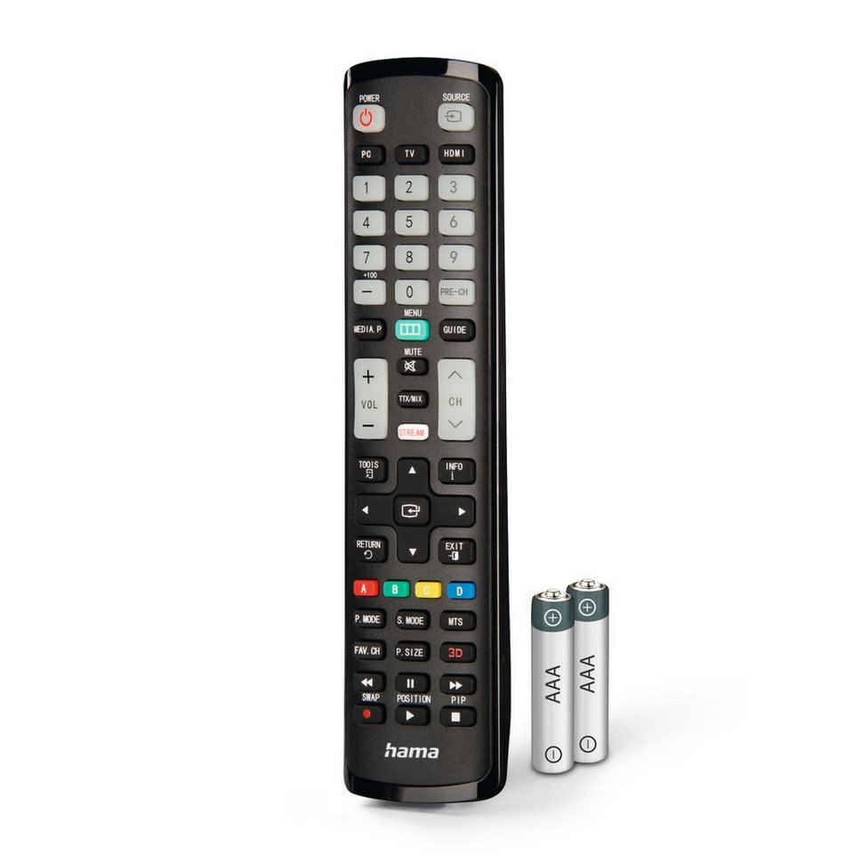 Hama Universal Fernbedienung Mit Samsung Tv Verbinden Hama Universal Ersatzfernbedienung für Samsung TV, lernfähig Universal