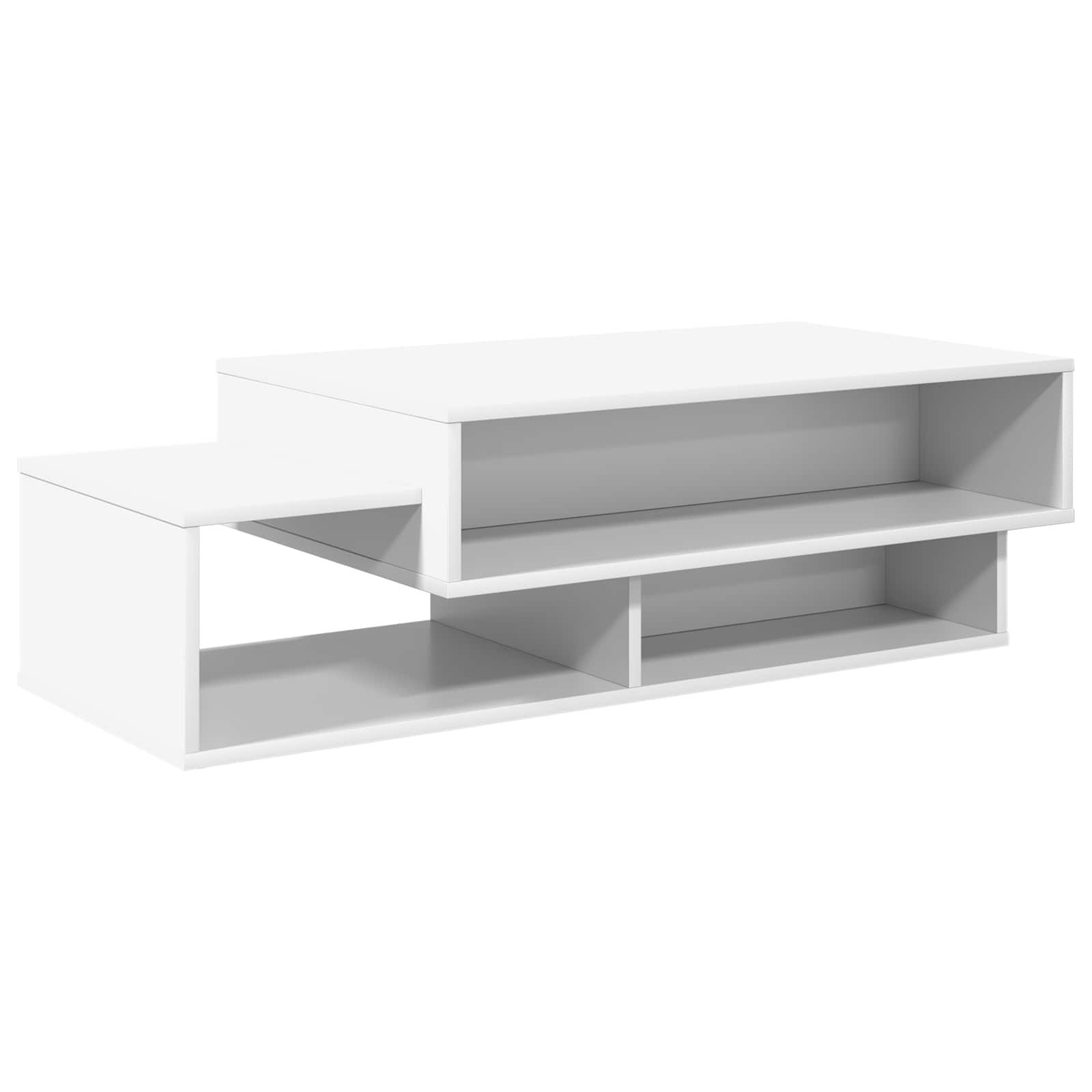 Couchtisch Couchtisch Weiß 105 x 50 x 32,5 cm Holzwerkstoff