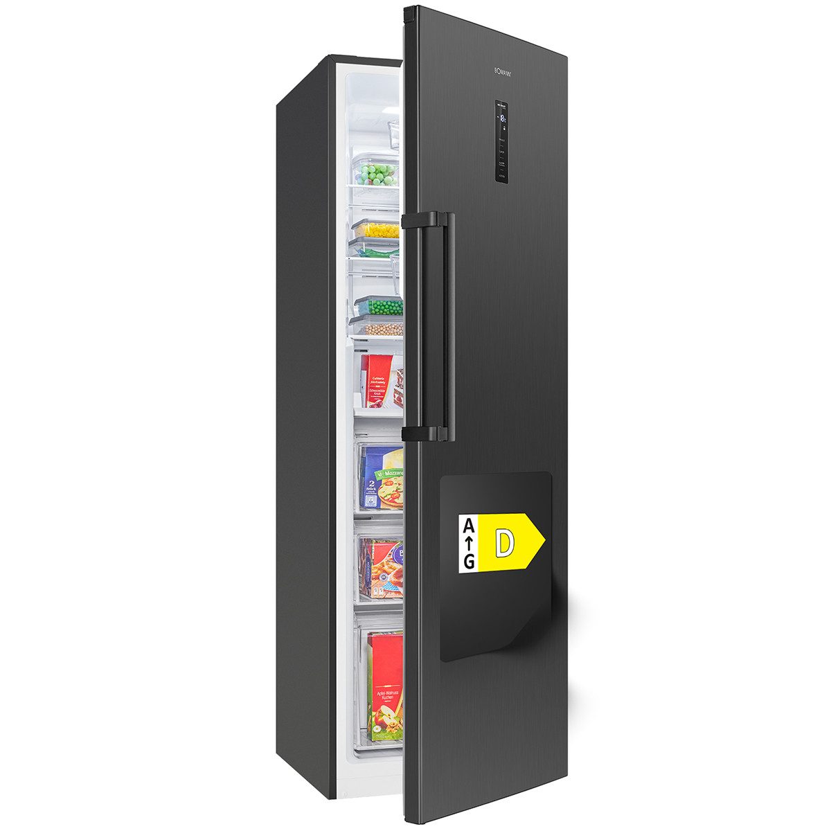 BOMANN Gefrierschrank GS 7371, 185 cm hoch, 60 cm breit, Gefrierschrank Nofrost, Energieklasse D, 185cm