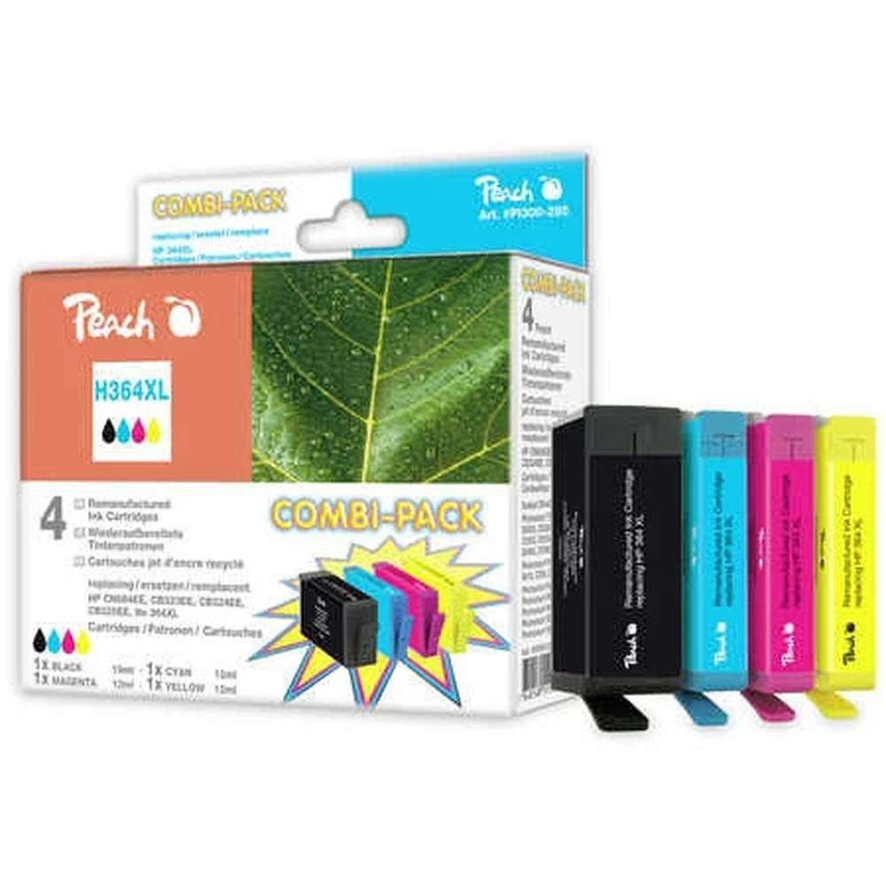 Peach Peach PI300-295 Druckerpatrone 4 Stück(e) Schwarz, Cyan, Magenta, Gelb Tintenpatrone