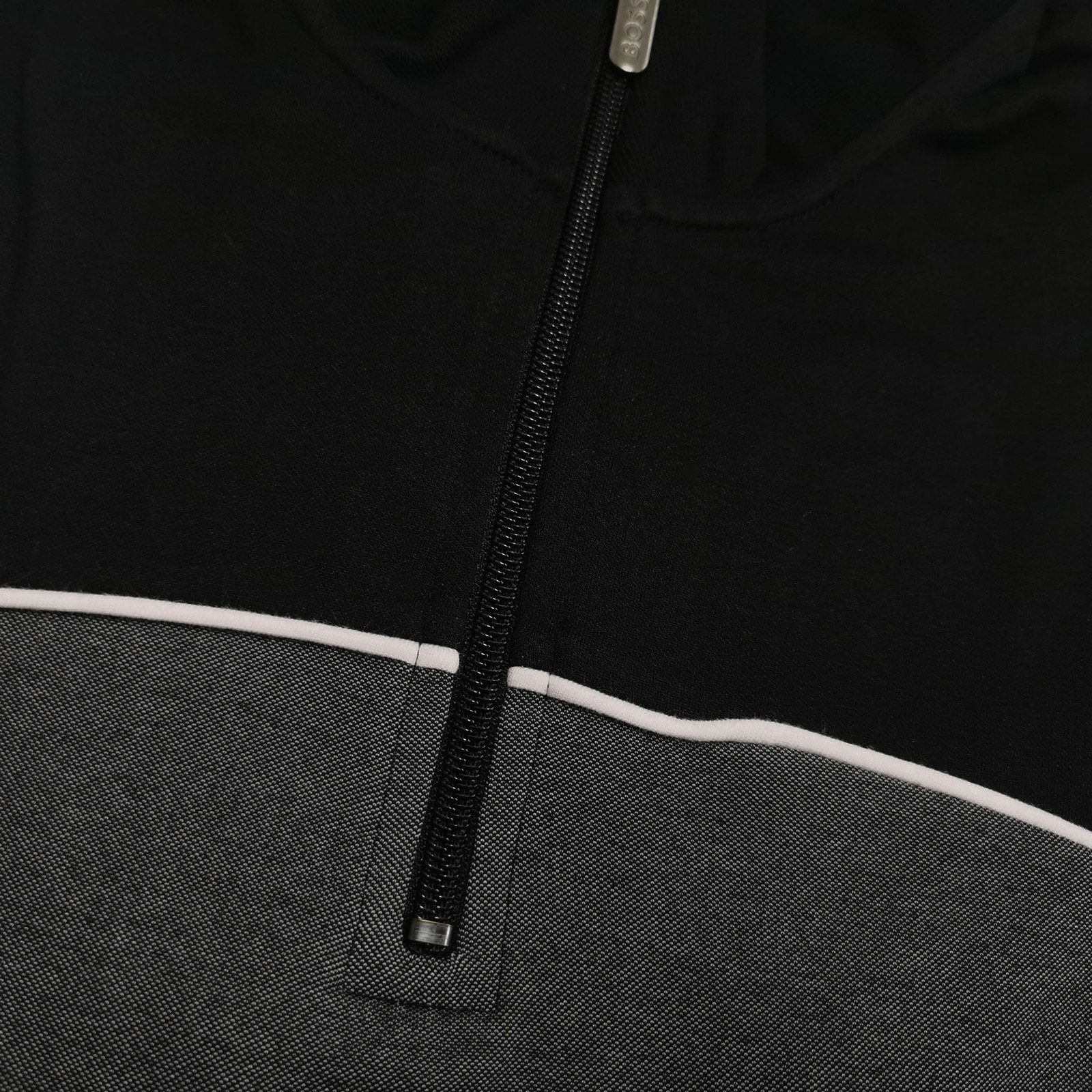 BOSS Sweatshirt Tracksuit 1/4 Jacket mit eingesticktem Markenschriftzug günstig online kaufen