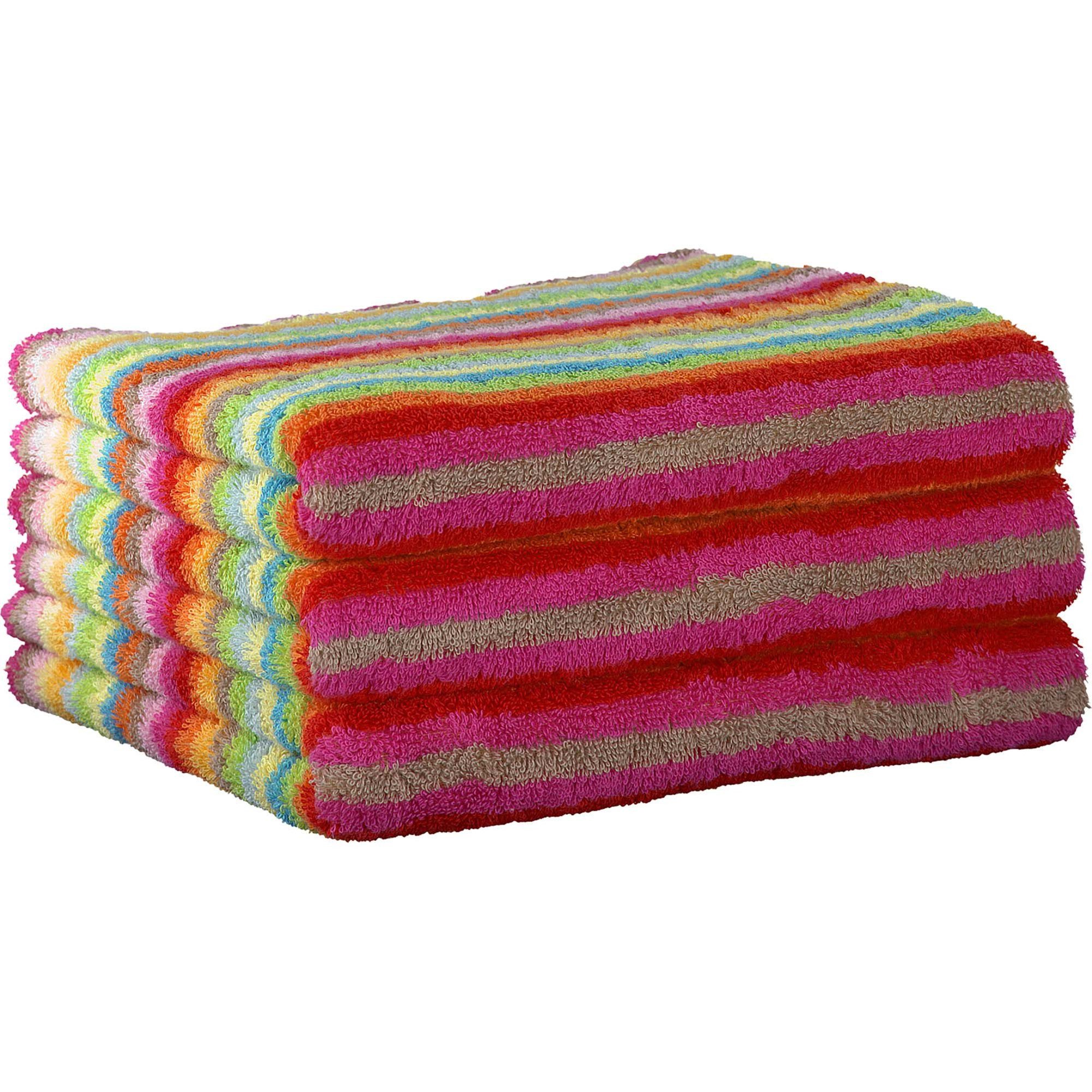 Cawö Gästehandtücher Unisex Gästetuch 3er Pack Baumwolle, Frottier (Packung, 3-St)