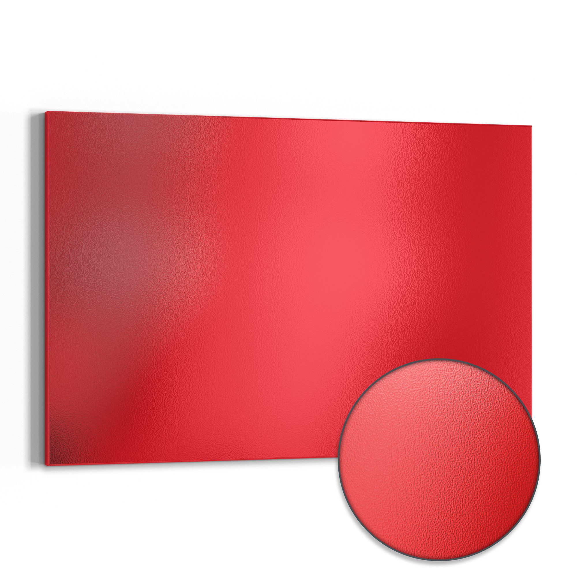 DEQORI Magnettafel 'Unifarben - Rot', Metall Whiteboard für alle Magnete, Magnetboard magnetisch