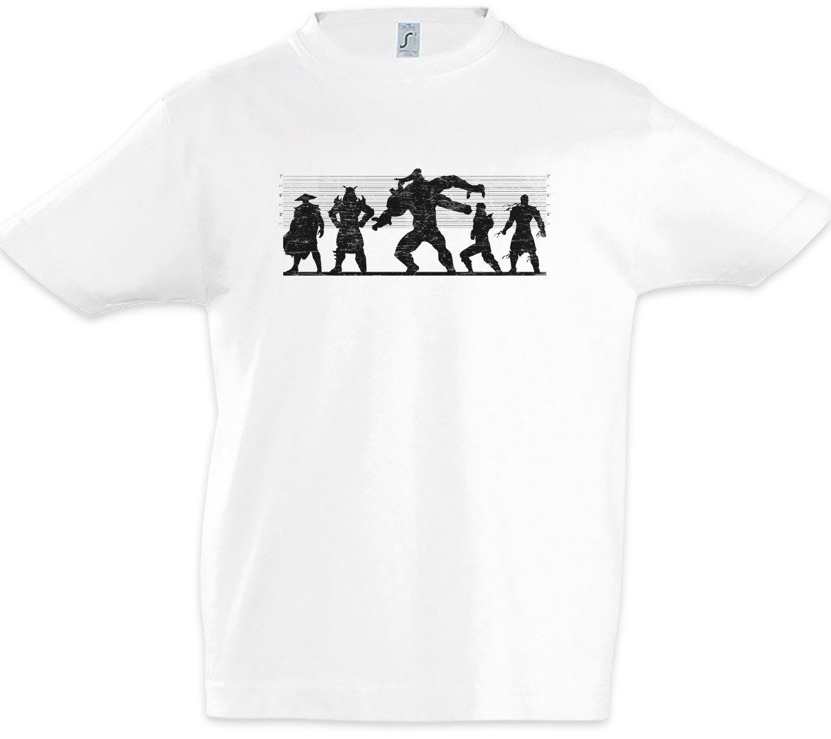 Print-Shirt Mortal Suspects Kinder T-Shirt Fighter Kombat Nerd Criminals