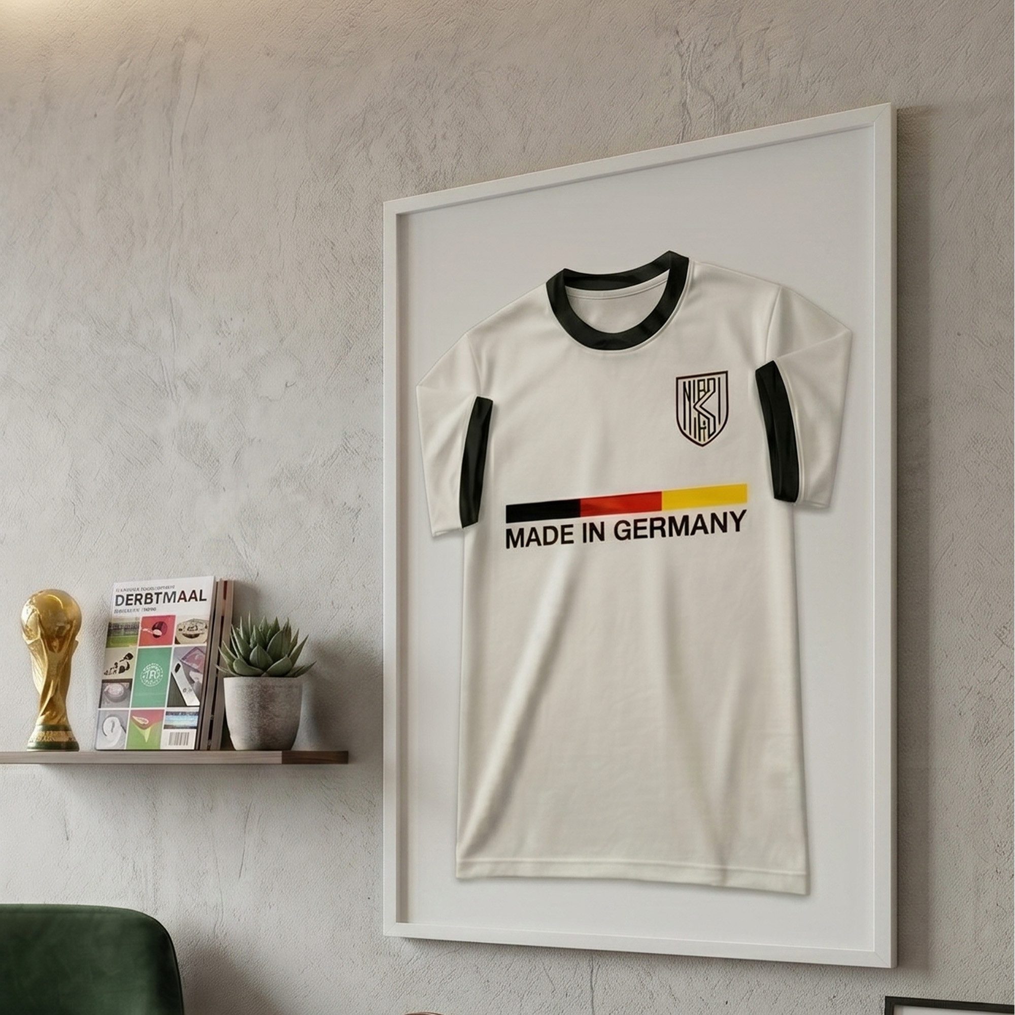 K-Möbel Bilderrahmen Trikot Rahmen, Echtholz Rahmen, Made in Germany