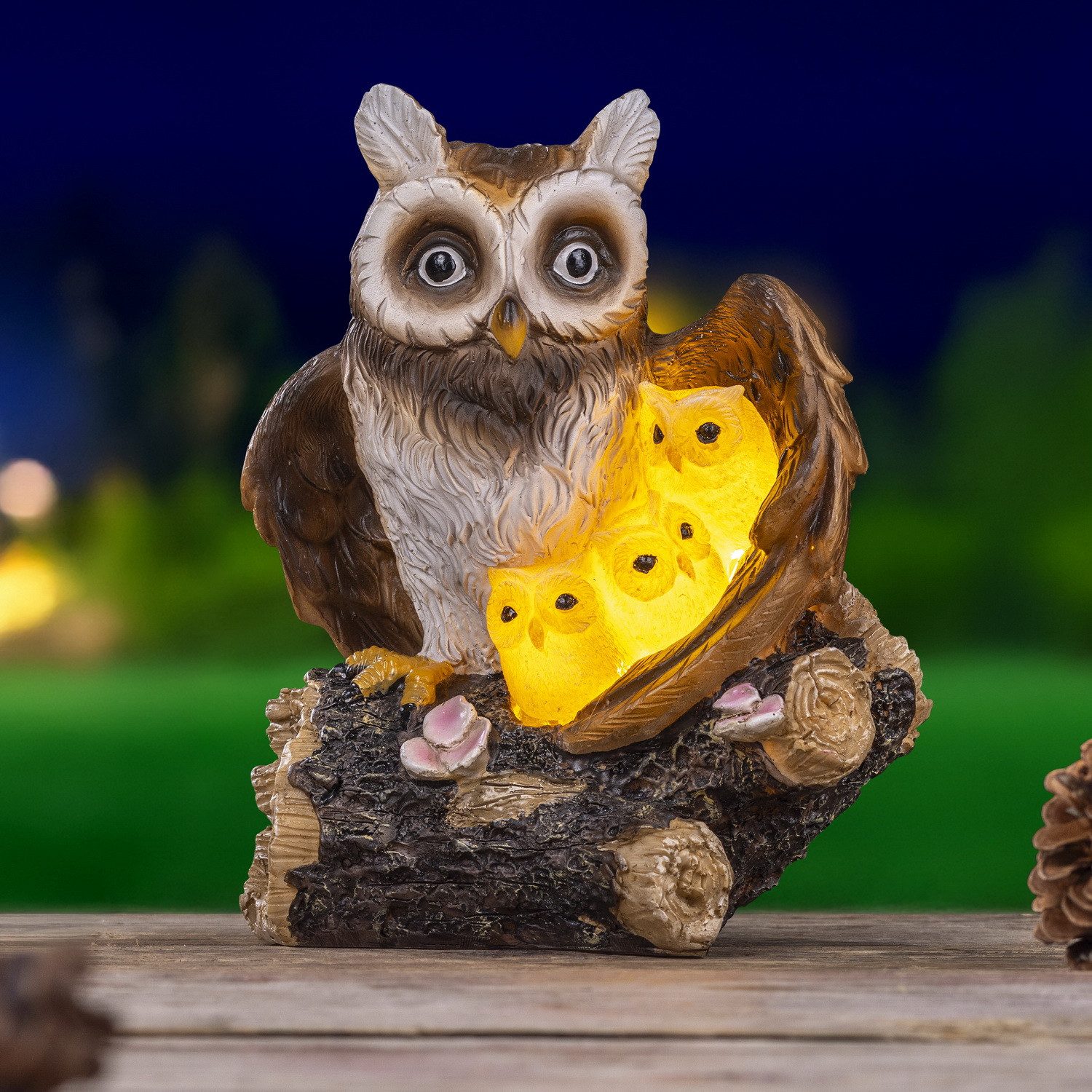 Haushalt International LED Solarleuchte Eule Gartenleuchte günstig online kaufen