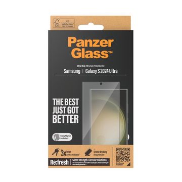 PanzerGlass Ultra Wide Fit Screen Protector für Samsung Galaxy S24 Ultra, Displayschutzglas, Displayschutzfolie, stoßfest, kratzbeständig