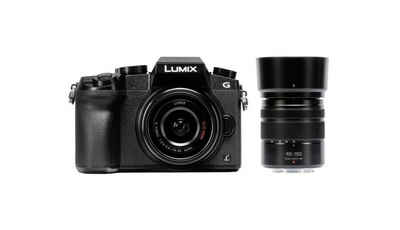 Panasonic Lumix DMC-G70 Kit 14-42 mm + 45-150 mm schwarz Systemkamera