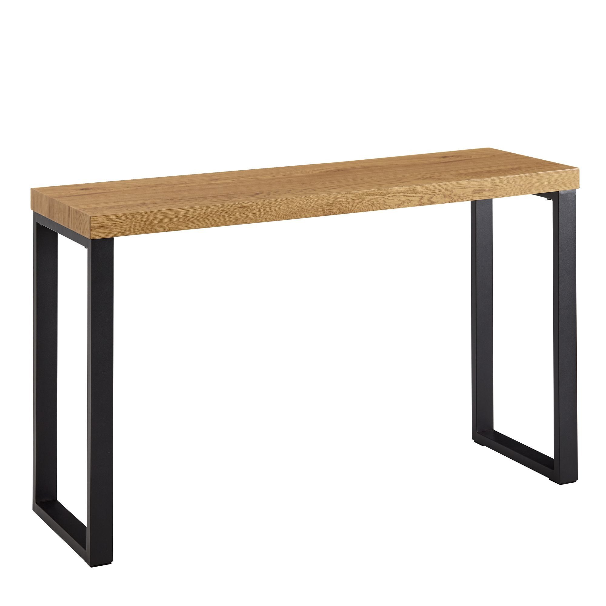 FINEBUY Konsolentisch FB77662 (Eiche-Dekor / Schwarz günstig online kaufen