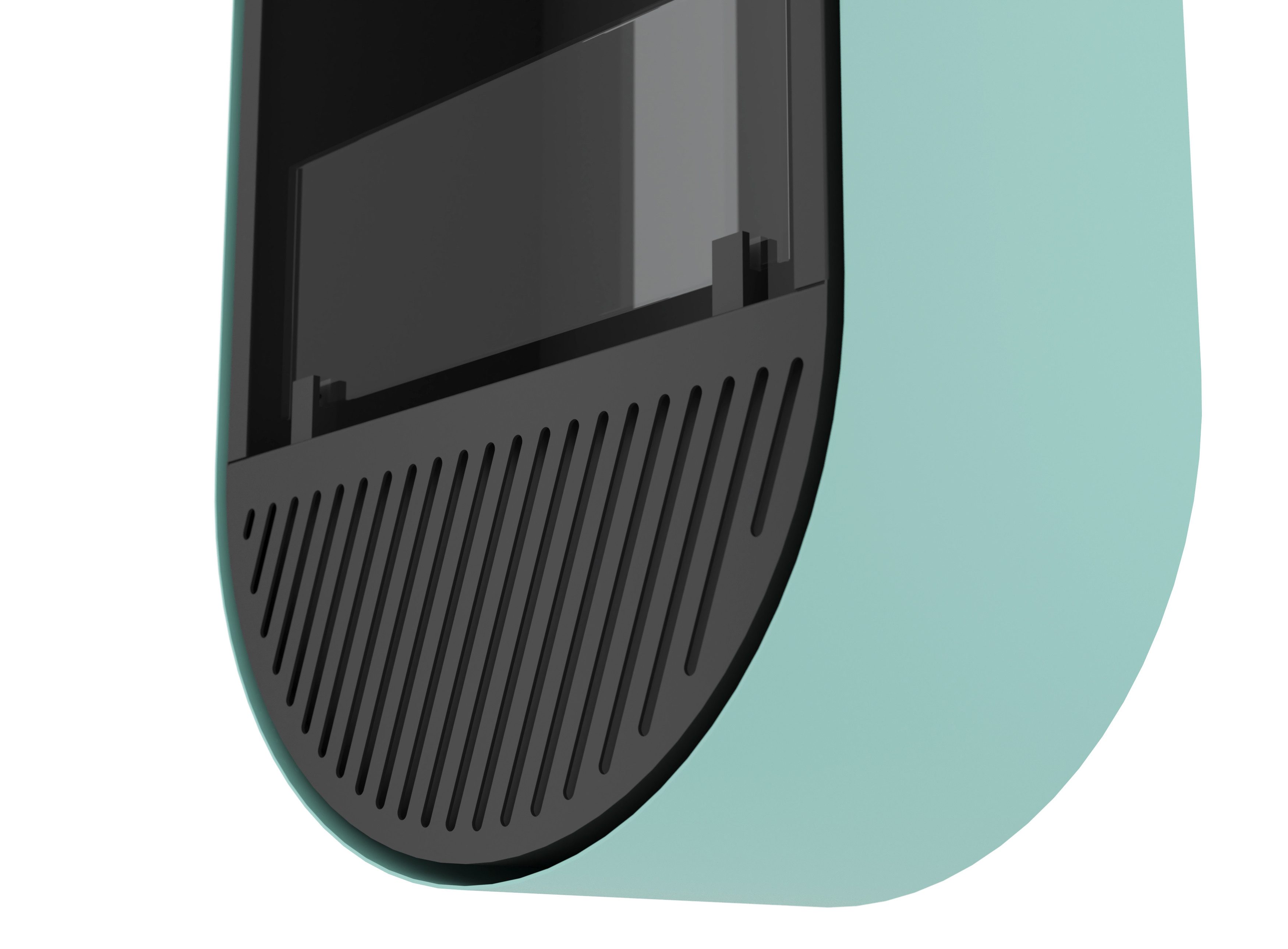 Infire Echtfeuer-Dekokamin Incyrcle Slim Vertical Ethanolkamin, TÜV zertifiziert, bis 2 KW Heizleistung