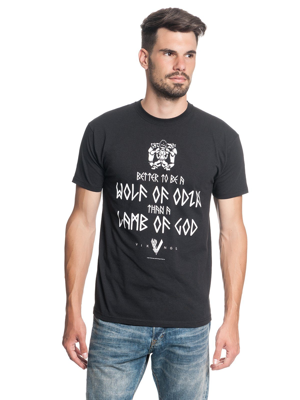 Nastrovje Potsdam T-Shirt Vikings Wolf Of Odin