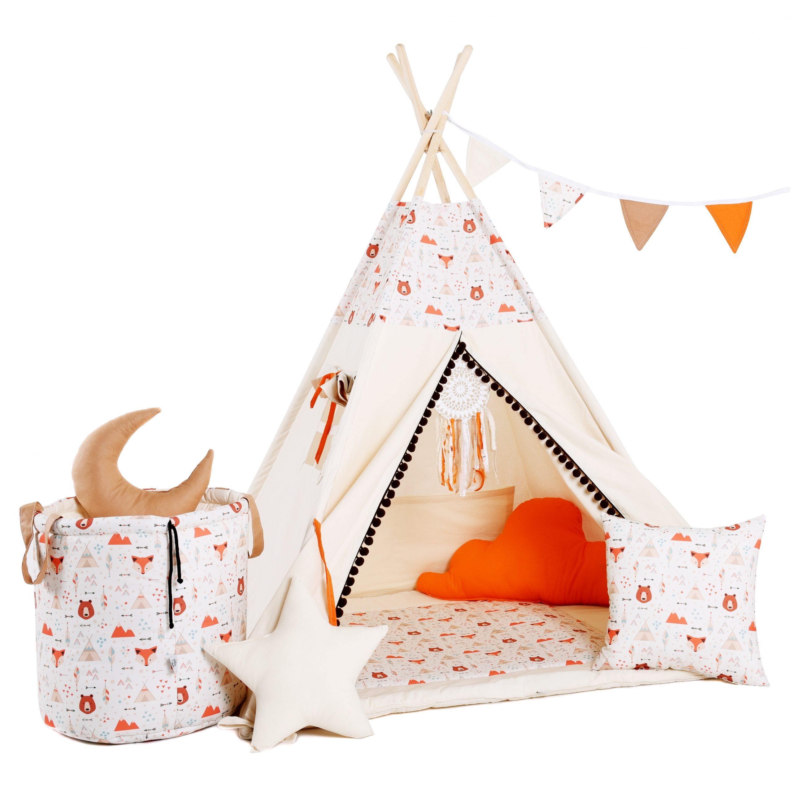 Rainbow Kids Tipi-Zelt Kinderzelt Spielzelt Teepee günstig online kaufen