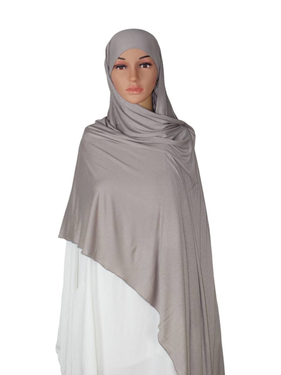 Aymasal Kopftuch XXL Jersey luxuriance Hijab mit integriertem Bone Scarf Kopftuch