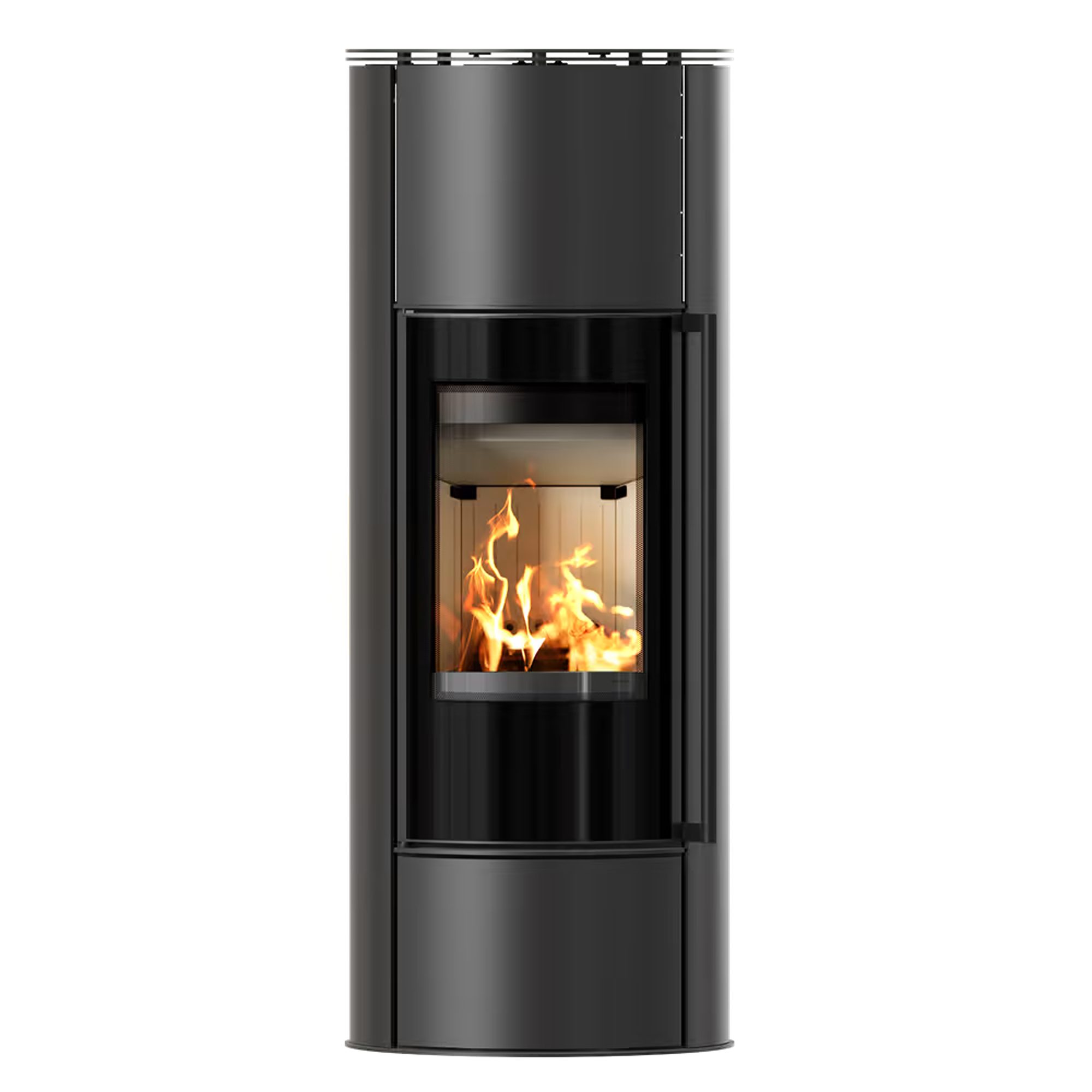 Kratki Kaminofen Камины и печи aus Stahl ERIK Hoch BImSchV II, 7* Flamme Verte, 5,50 kW, Neuer Türgriff im Relingstyl
