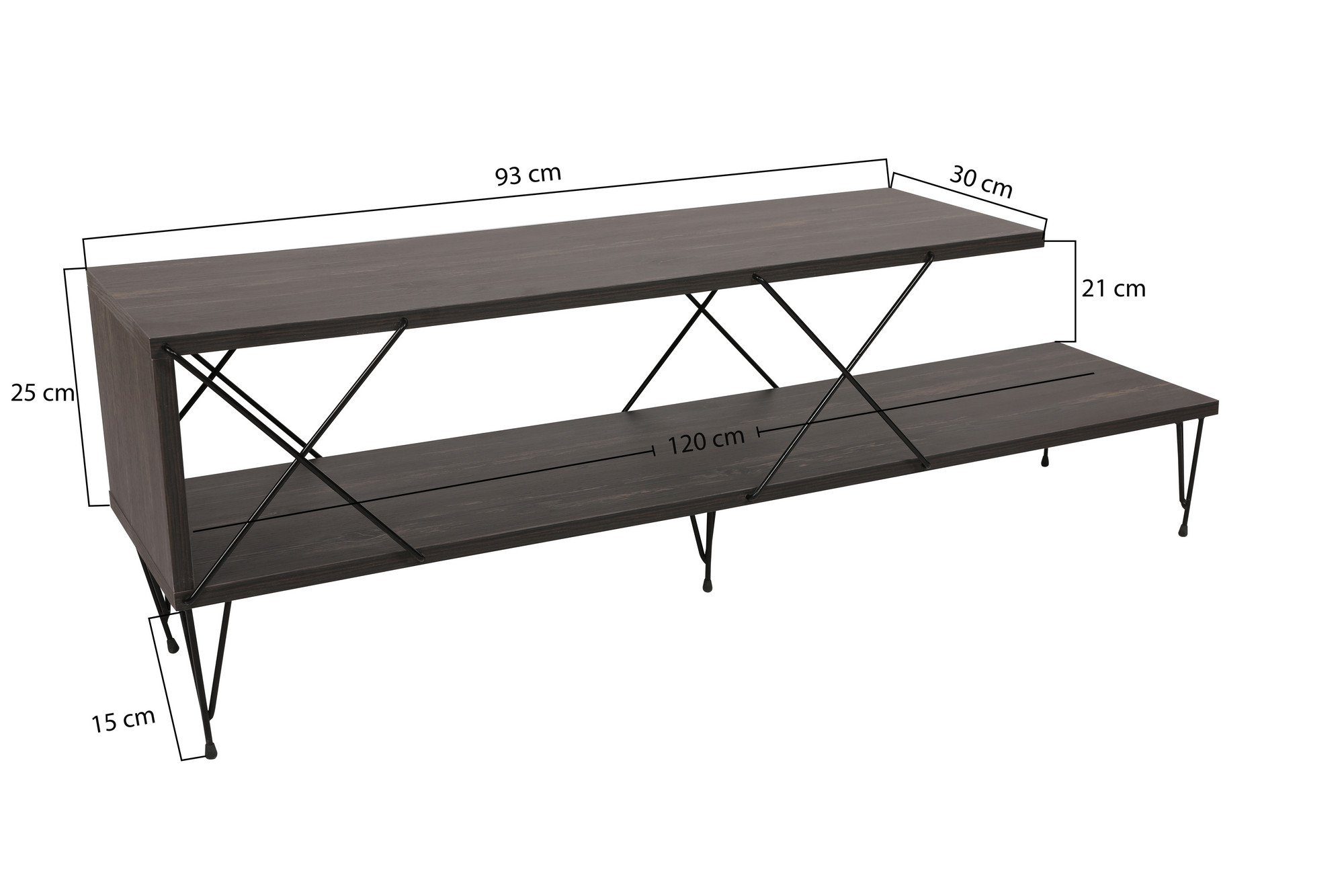 TV-Schrank Schränke, Melaminbeschichtete Skye 40x120x30 Decor 100% cm, Partikelplatte