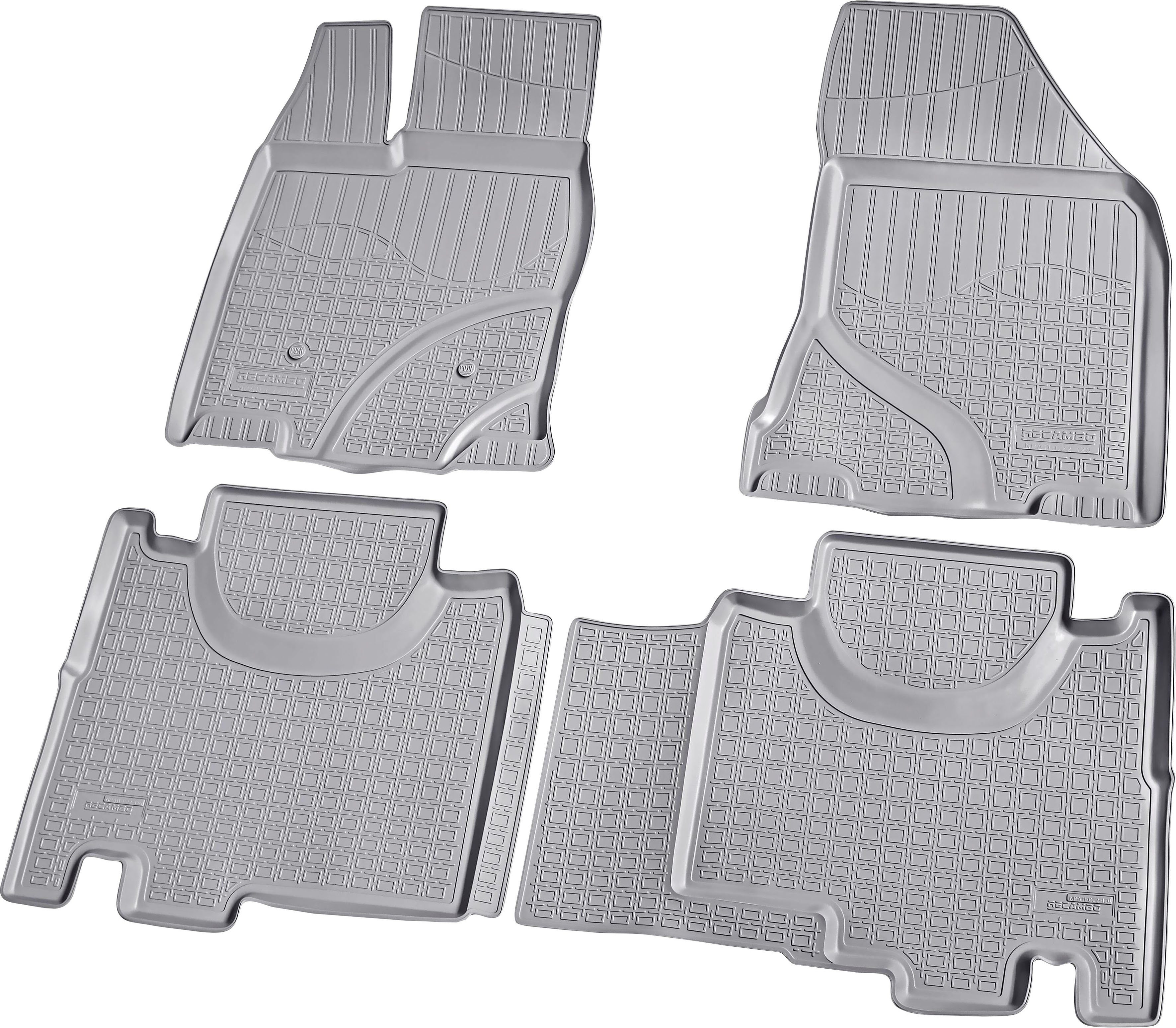 RECAMBO Passform-Fußmatten für I Passform (4 perfekte St), - Edge, Ford 2014, 2006 CustomComforts