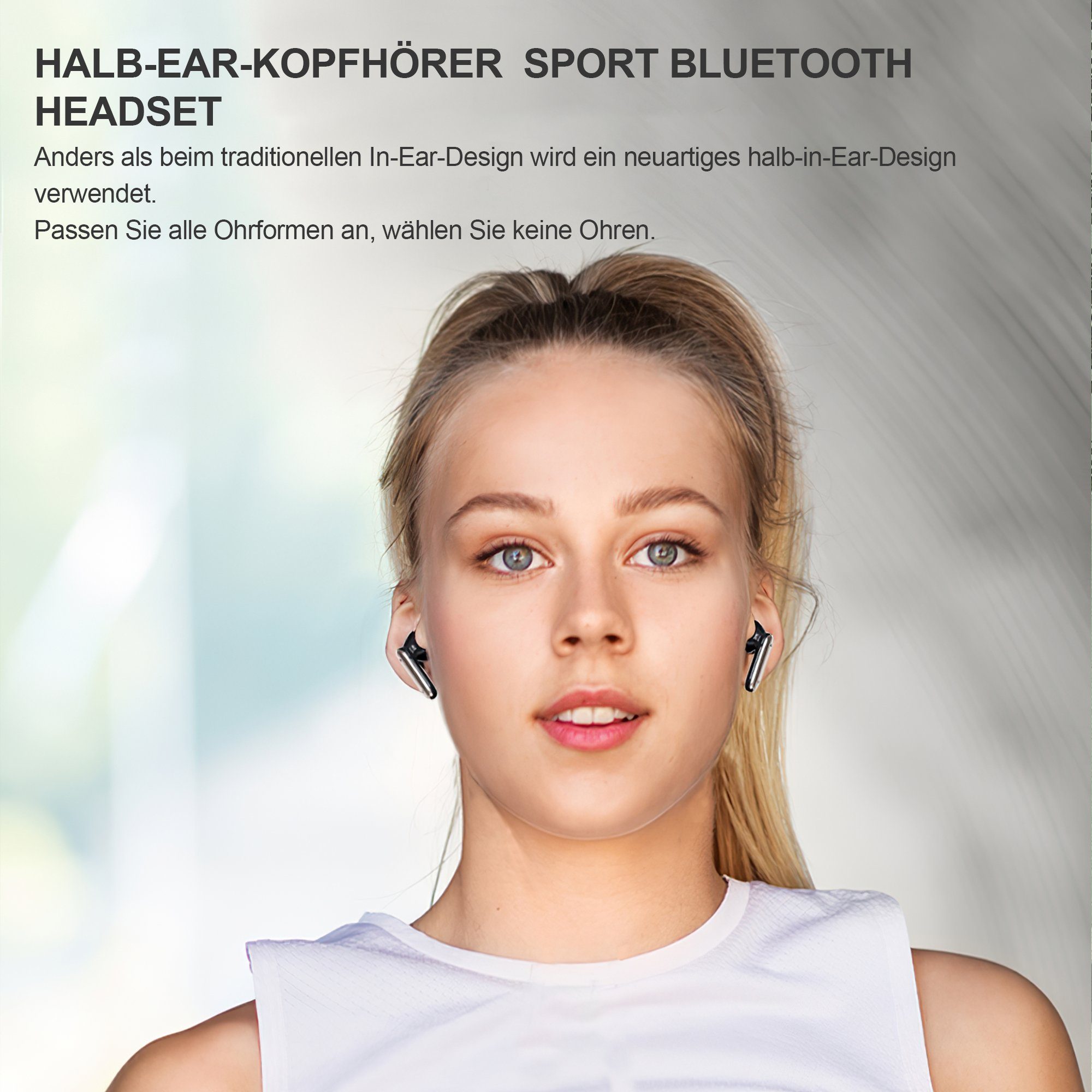 Tisoutec Bluetooth Kopfhörer,Kopfhörer Kabellos Bluetooth Earbuds Kopfhörer 4 Wasserdicht mit wasserdichte Ohrhörer,Tiefer ENC Deep Bestseller Kopfhörer white Mikrofon,2023 Kopfhörer In Cancelling Ear Ohrhörer, Bass,Bluetooth derselbe Kabellose for IPX7 In-Ear-Kopfhörer Bass,USB-C,IP7 40H Neue Sport) mit Noise 5.3 (AMA
