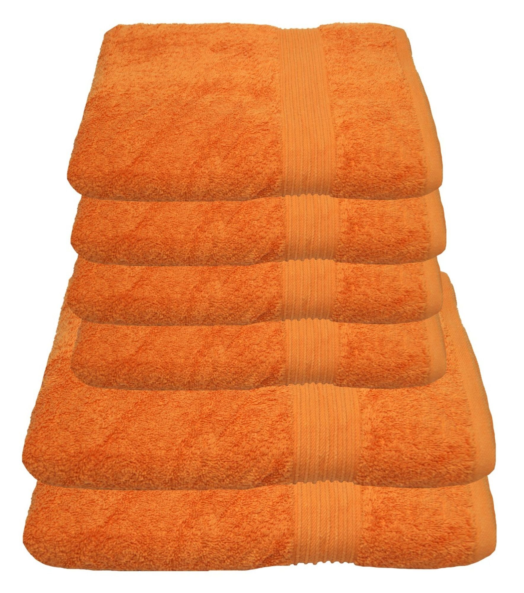 Julie Julsen Handtücher 6-Handtücher-Orange, Baumwolle (6-St) günstig online kaufen