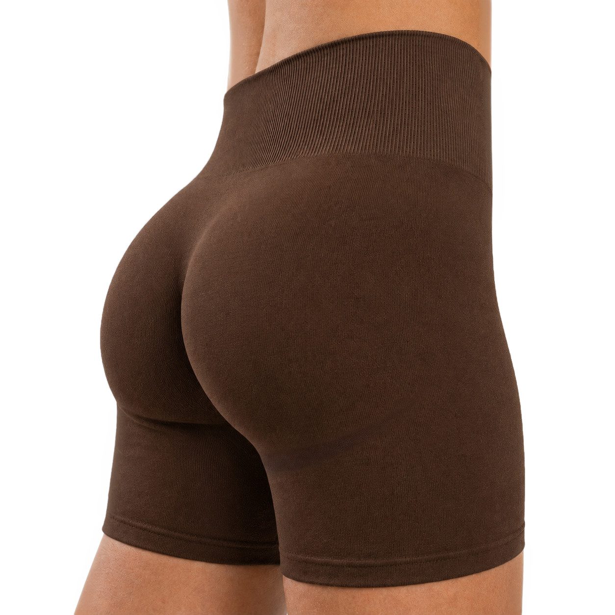 Smilodox Shorts Amaze Pro, Shaped Fit Push Up Booty Radlerhose V-Shape Seamless High Waist Hotpants Scrunch-Effekt Squatproof Gym Yoga Alltag