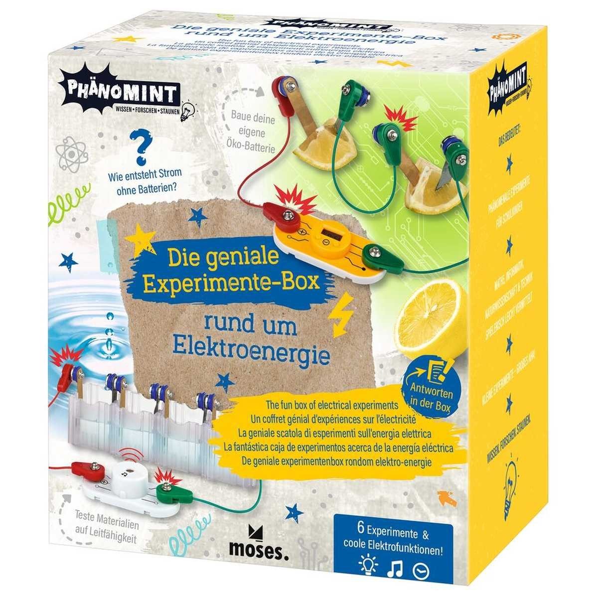 Moses. Verlag Kreativset PhänoMINT Die geniale Box der Experimente rund um Elektroenergie