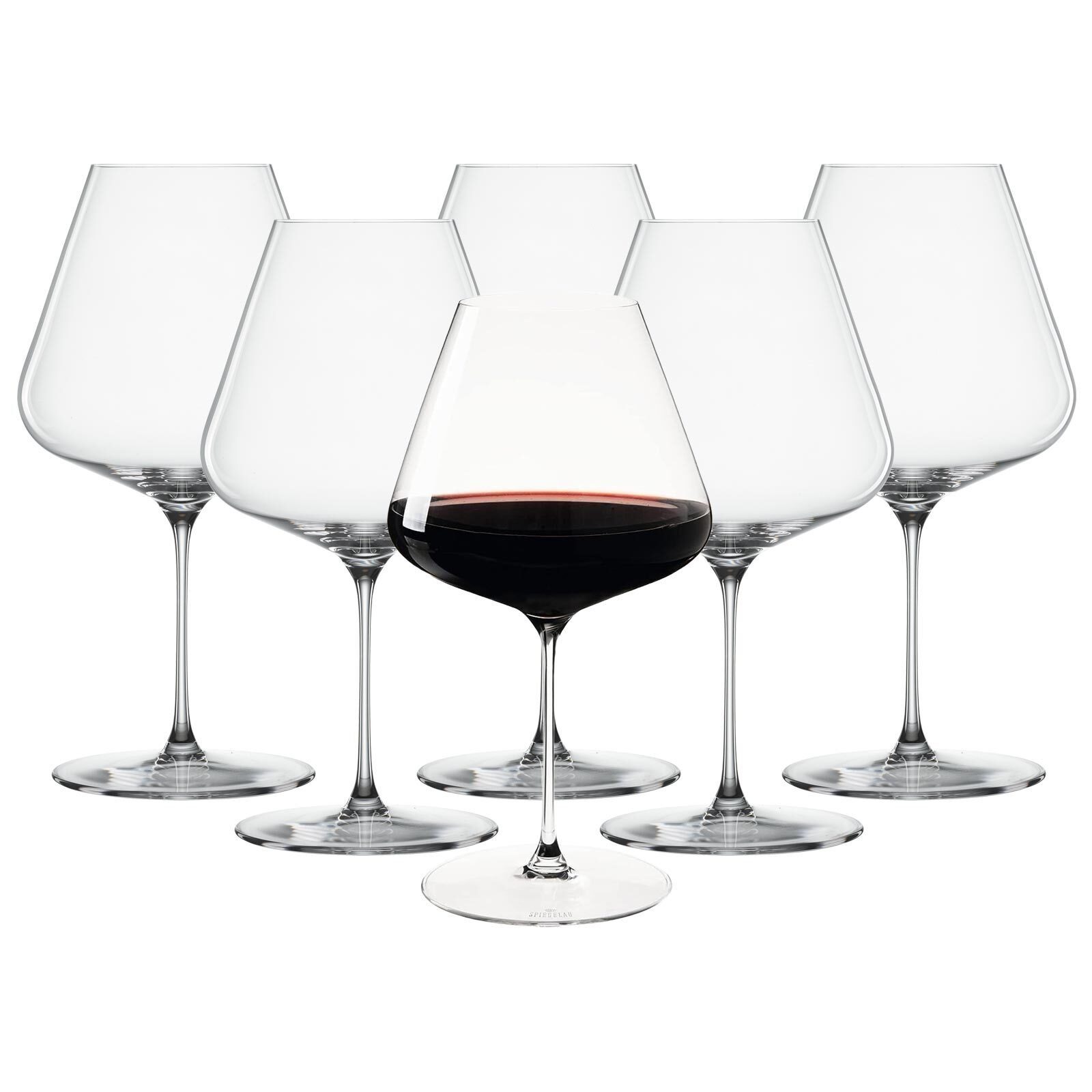 SPIEGELAU Rotweinglas Definition Burgundergläser 960 ml 6er Set, 6-tlg., Glas