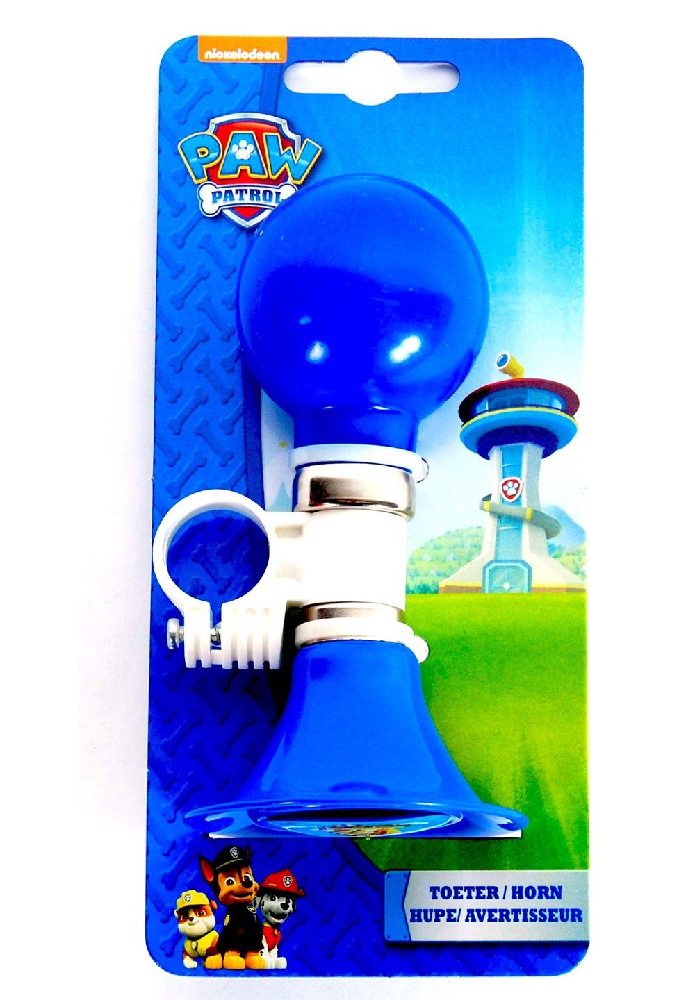 PAW PATROL Fahrradklingel Kinder Jungen Fahrradhupe Horn Ballhupe Tröte Hupe, Chase Marshall Rubble