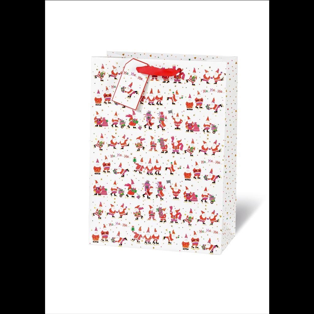 BSB Grußkarten Tasche SantasTurnowsky A4 - Weihnachtstüte Weihnachtsmänner
