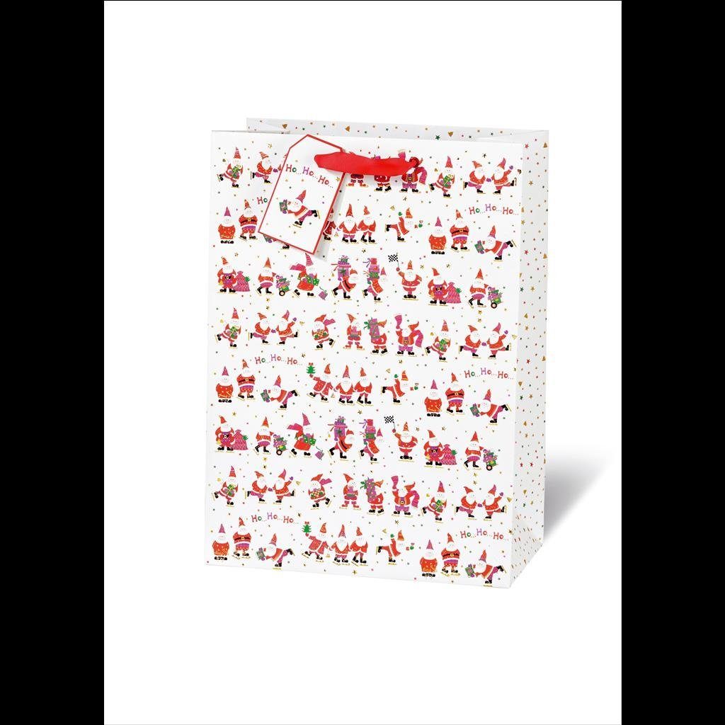 BSB Grußkarten Tasche SantasTurnowsky A4 - Weihnachtstüte Weihnachtsmänner