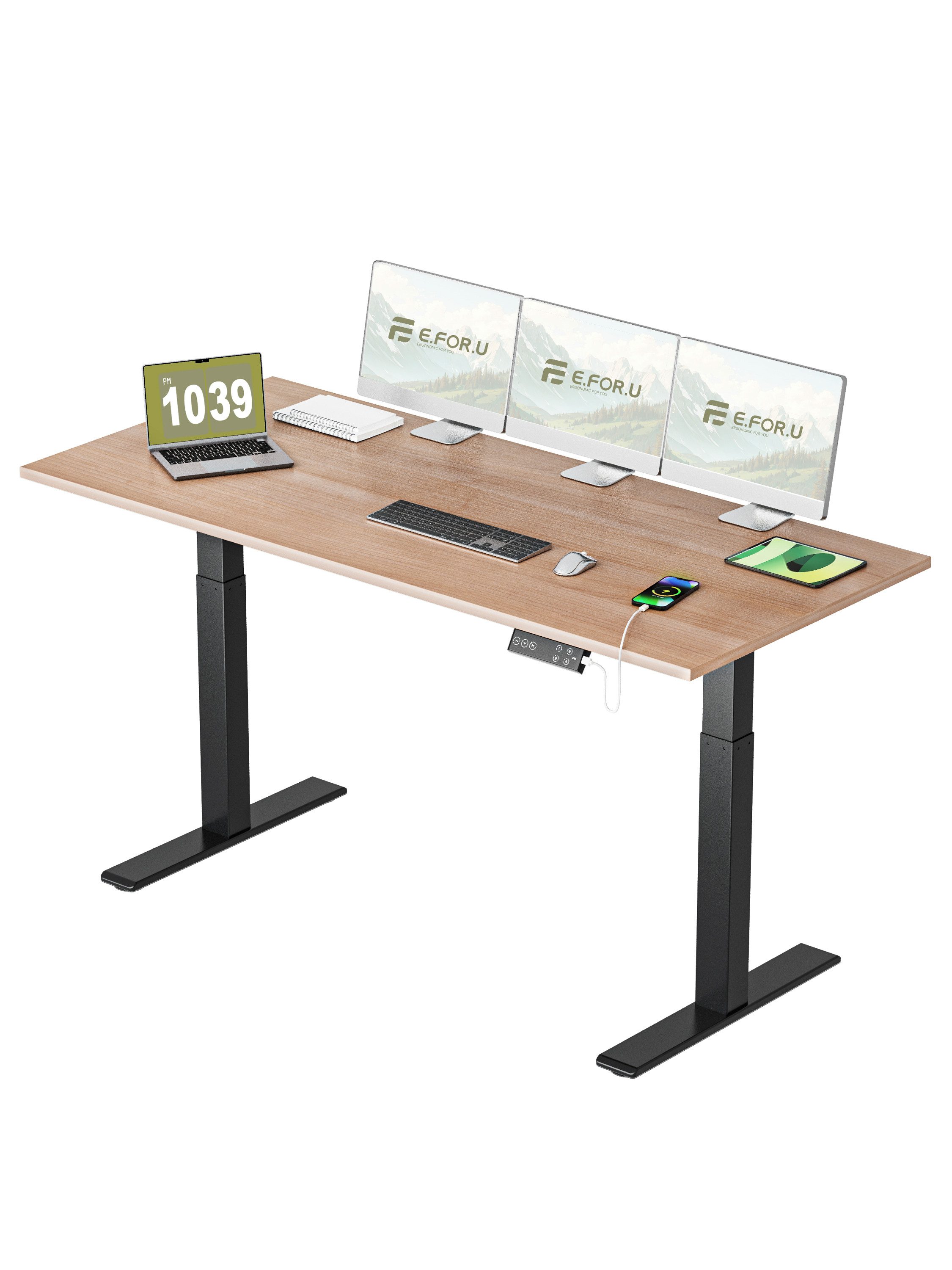 ERGOFINO Schreibtisch DT20LT höhenverstellbarer Schreibtisch (180x80 cm, 2 günstig online kaufen