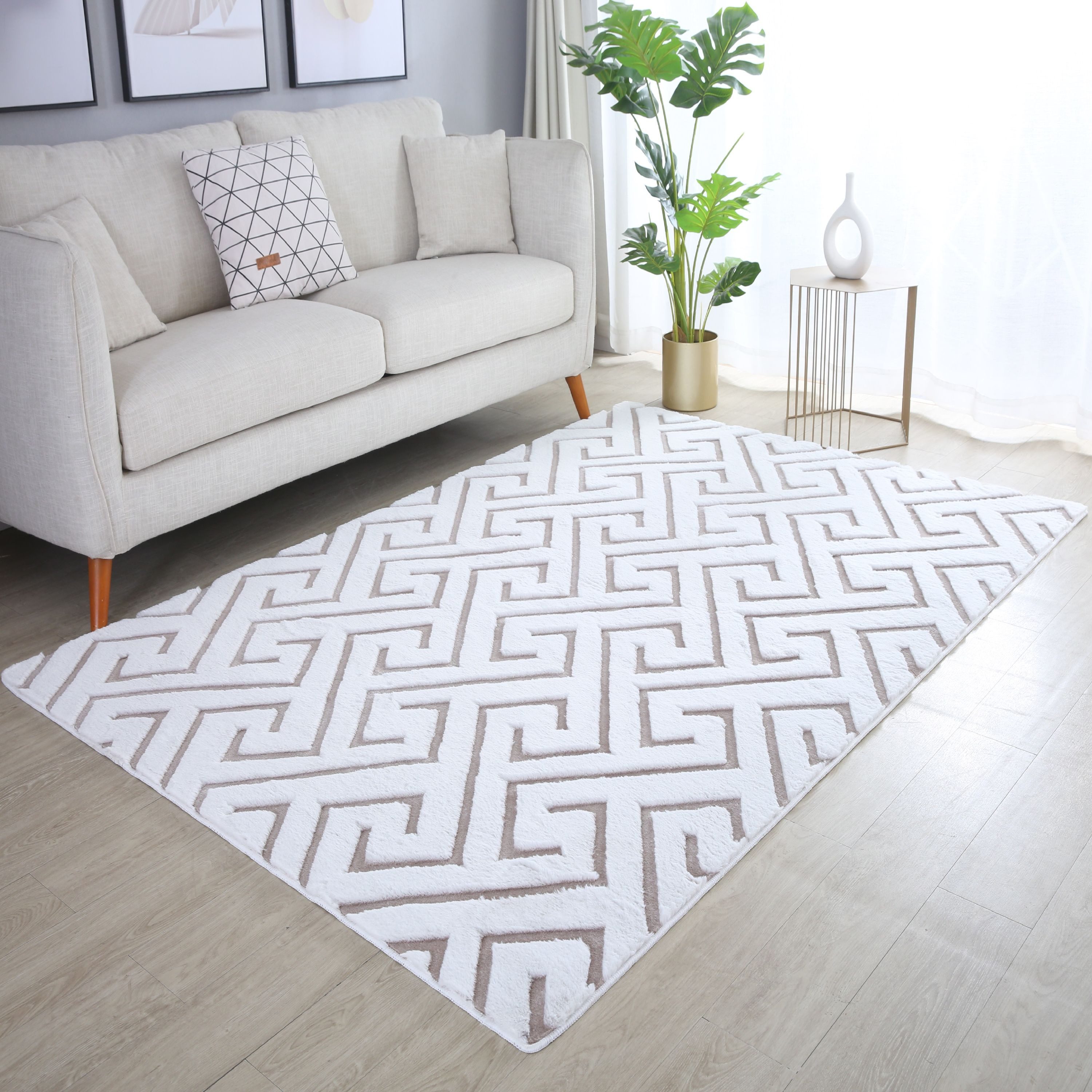 Carpettex Hochflor-Teppich Skandinavisches Design, Läufer, Höhe: günstig online kaufen
