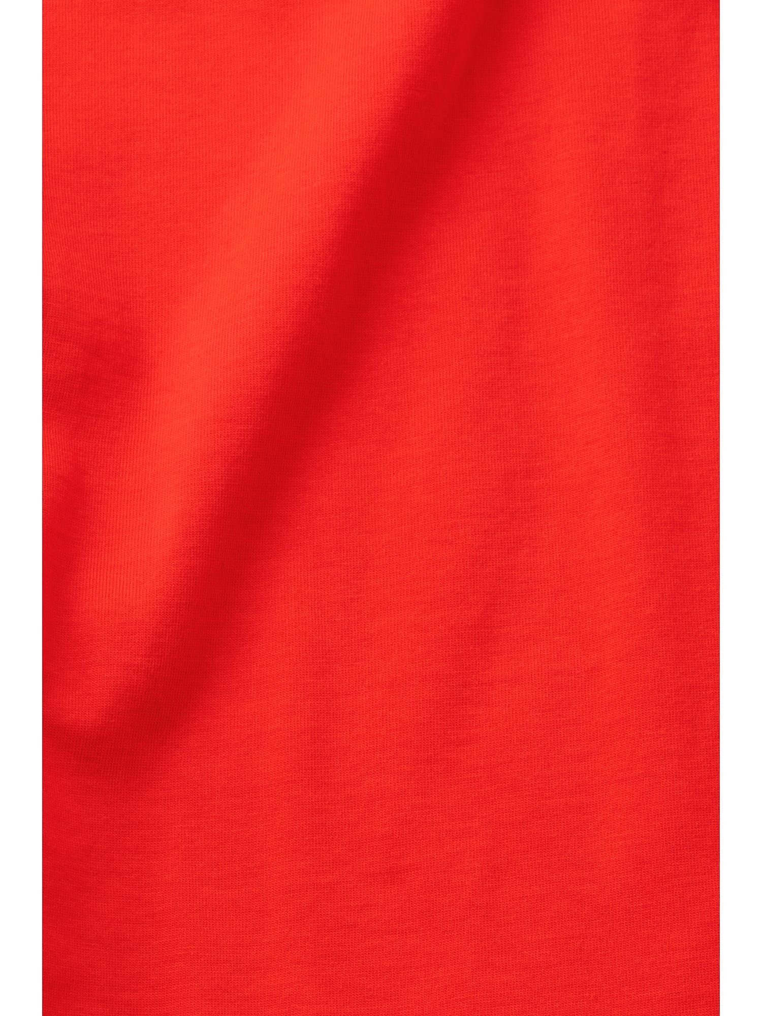 RED (1-tlg) Esprit mit Baumwoll-T-Shirt T-Shirt Logo herzförmigem