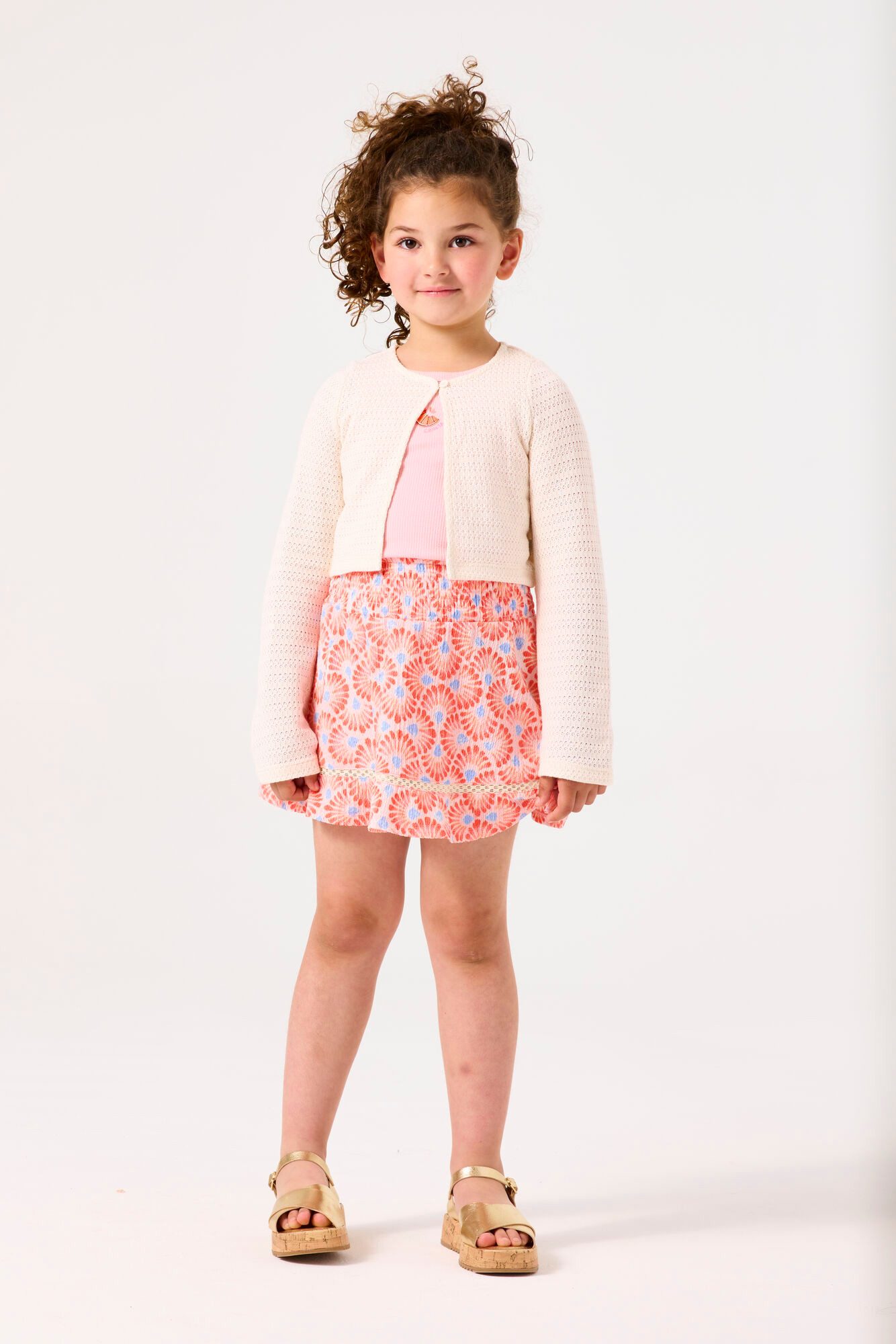 Garcia Strickjacke mit Lochmuster