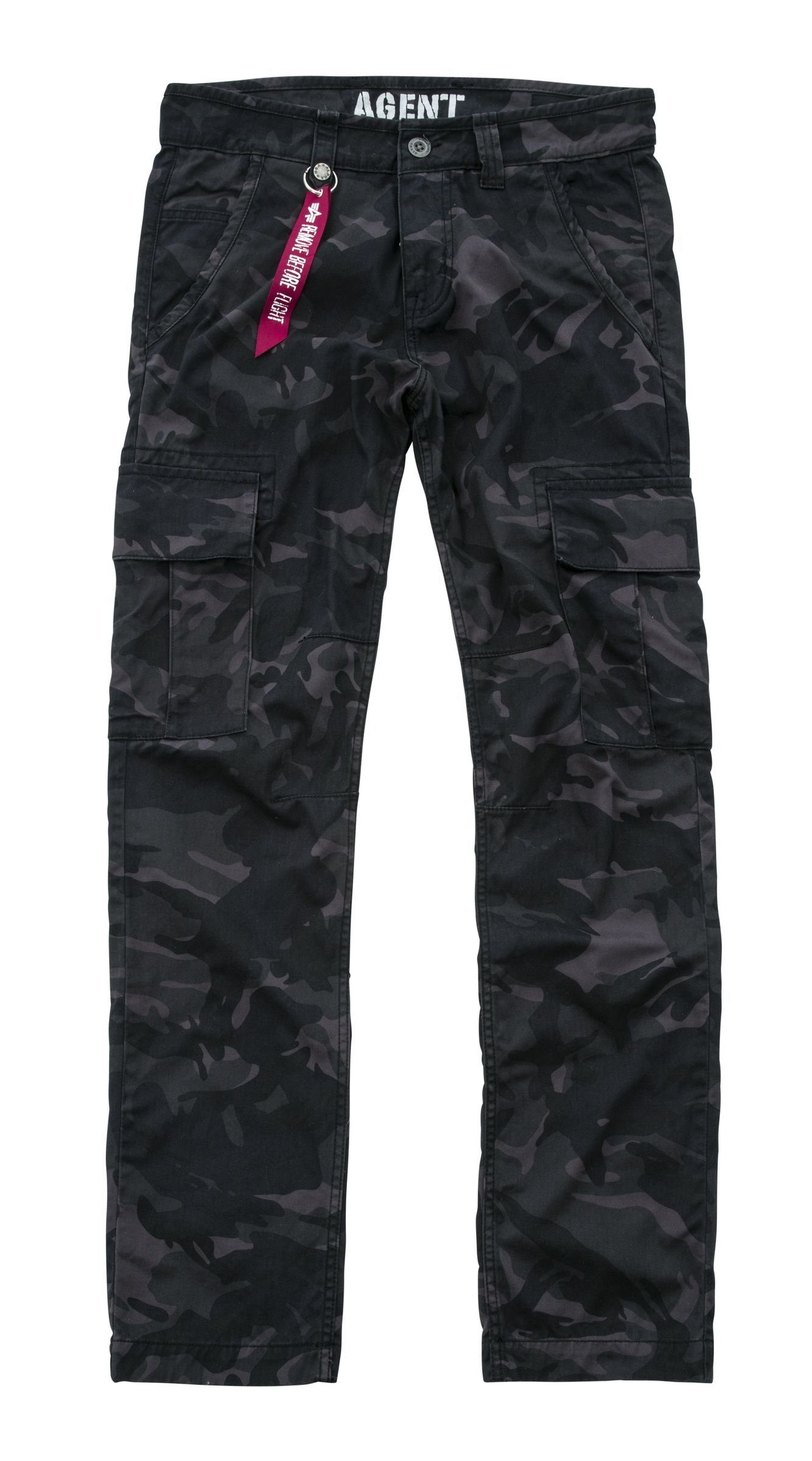 Alpha Industries Cargohose Alpha Industries Hose Agent C black camo